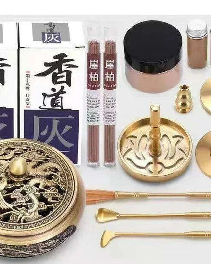 Brass Incense Creation Kit - Versatile Incense Burner Accessories for Yoga, Meditation, and Home Fragrance