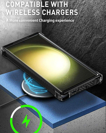 Samsung Galaxy S23 Ultra/S23+ Plus Rugged Military-Grade Shockproof Case with Magnetic Stand and MagSafe Support