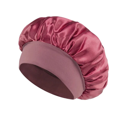 Women Satin Bonnet Hair Bonnet for Sleeping Hair Care Silk Bonnets Solid Wide-brimmed Sleeping Hat with Elastic Soft Band women-satin-bonnet-hair-bonnet-for-sleeping-hair-care-silk-bonnets-solid-wide-brimmed-sleeping-hat-with-elastic-soft-band