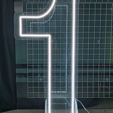 Customizable Neon LED Number Sign Set - Illuminated Decor for Events and Home