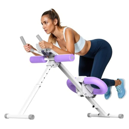 Foldable Adjustable Ab Trainer with LCD Monitor, Knee Protection & Device Holder | Très Elite