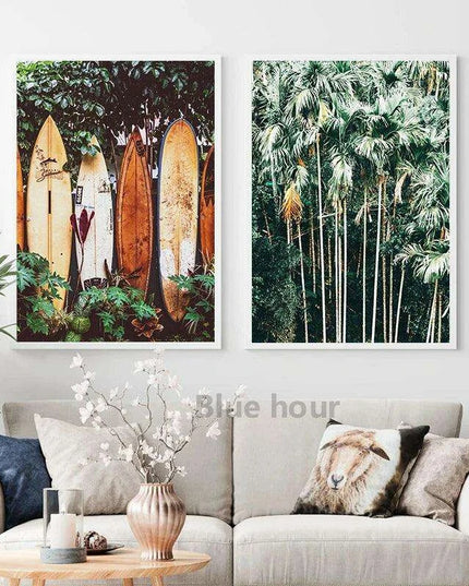 Tropical Waves Coastal Canvas Art Collection - Ocean Escape Series