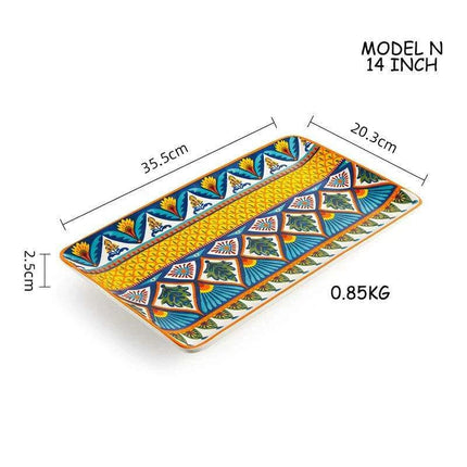 Stylish Yellow Ceramic Dining Set - Mug, Kettle, Plate, and Spoon Bowl, American Style