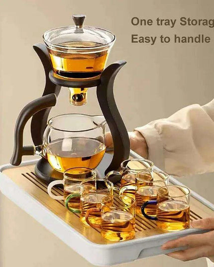 Elegant Automatic Infuser Glass Tea Pot with Magnetic Water Control