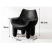 Nordic Cream Leather Embrace Chair with Modern Minimalist Design