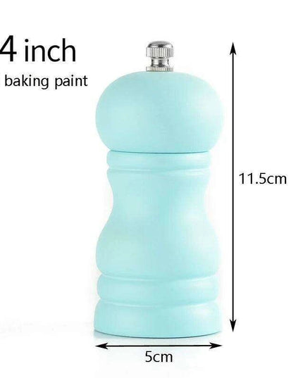 Elegant Solid Wood Adjustable Salt and Pepper Mill Set for Outdoor Dining