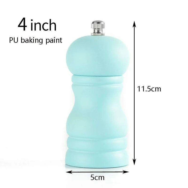 Elegant Solid Wood Adjustable Salt and Pepper Mill Set for Outdoor Dining