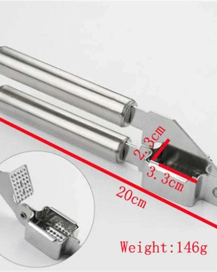 Premium Stainless Steel Garlic Press and Vegetable Dicer Set for Quick Meal Preparation