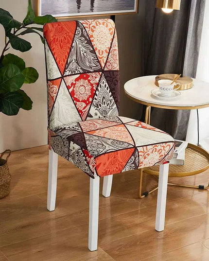 Elegant Bohemian Paisley Mandala Stretch Chair Slipcovers for Dining and Banquets