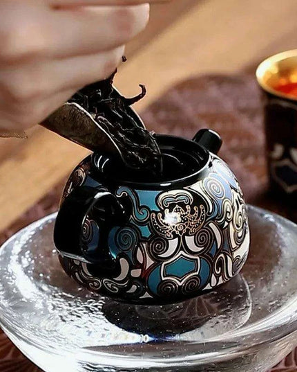 Elegant Authentic Dual-Tone Portable Tea Set for Traditional Kung Fu Brewing
