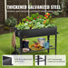 Galvanized Planter Box, Elevated Outdoor Planting Boxes with Legs