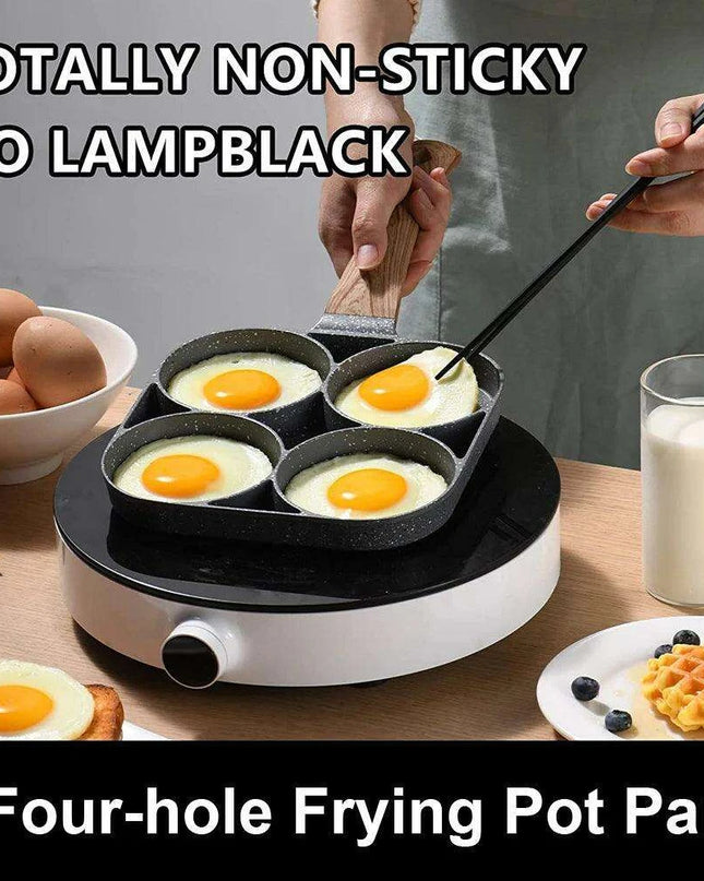 Maifan Stone Coated 4-Compartment Frying Pan: The Perfect Tool for Health-Conscious Cooking