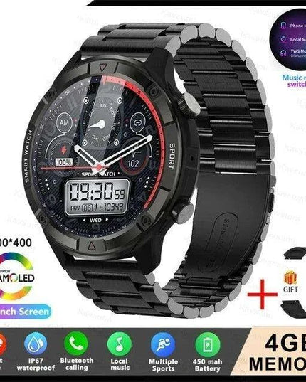 Stylish Smartwatch with HD AMOLED Screen, Bluetooth Calling, Health Monitoring & Huawei True Wireless Earbuds