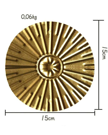 Luxurious Golden Aura Metal Wall Art for Chic Home Decor