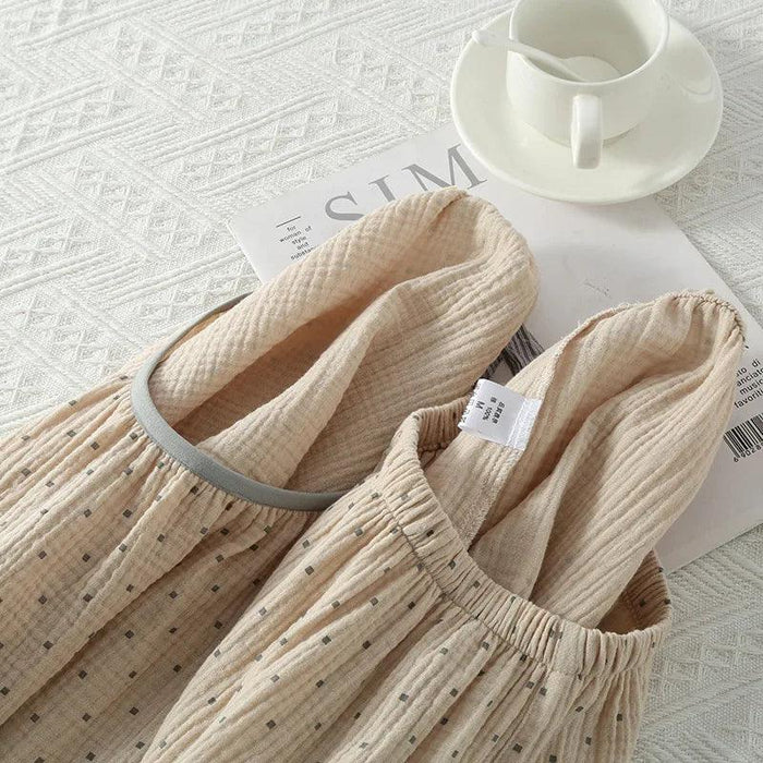 Summer New Short Sleeve Sleepwear For Sleeping Pajama Women Nightwear Pure Cotton O-Neck Underwear Set Nightie Night Wear