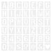Versatile 42-Piece Interlocking Alphabet and Number Stencil Set for Creative DIY Art on Any Surface