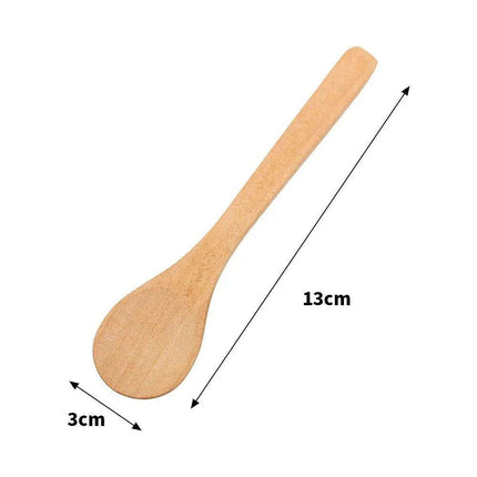 Bamboo Kitchen Spoon Set for Cooking and Serving - Available in 1, 5, 10, or 20 Pieces