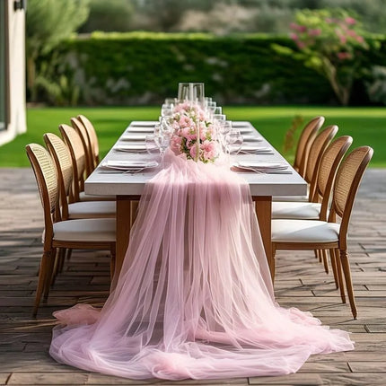 Zestyo Tulle Organza Fabric - Ideal for Wedding Curtains & DIY Decor Pillowcases & Shams tulle-fabric-organza-used-for-background-curtain-wedding-party-table-skirt-decor-baby-birthday-hand-made-diy-fabric