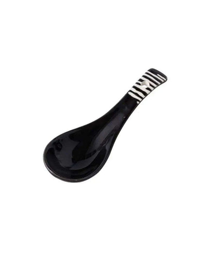 Artisan Handcrafted Japanese Ceramic Soup Spoon for Sophisticated Dining