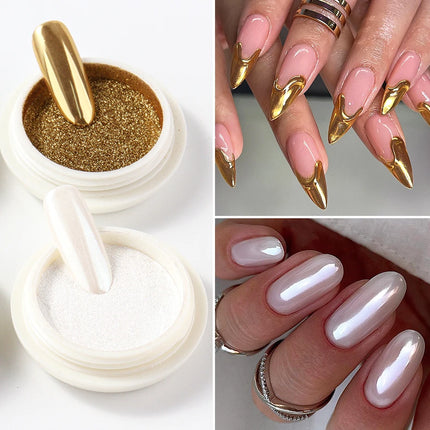 Tracy Nail Art 6pcs Holographic Chrome Pigment Set for Nail Decoration