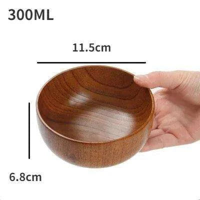 Elegant Japanese Jujube Wooden Bowls for Every Meal
