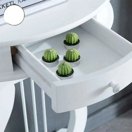 Scandinavian Inspired Solid Wood Console Table with Drawer - Elegant Entryway Addition