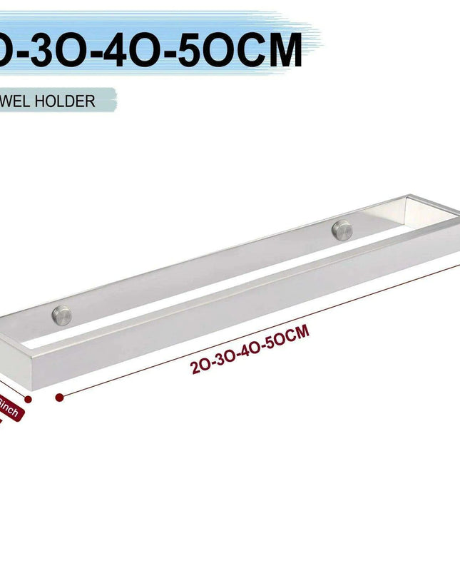 Versatile Matte Black Stainless Steel Towel Rack with Adjustable Sizing and Wall Mounting Flexibility