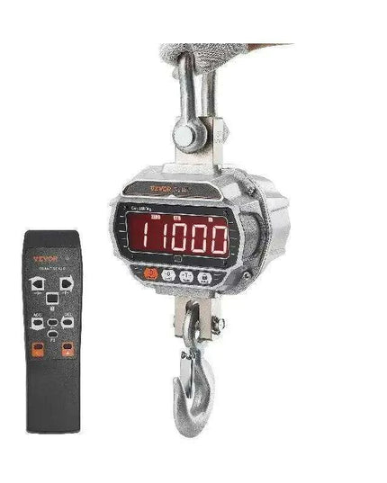 Professional Heavy-Duty Digital Crane Scale with Remote Control and High-Visibility LED Display - Weighing Capacity up to 11,000 lb