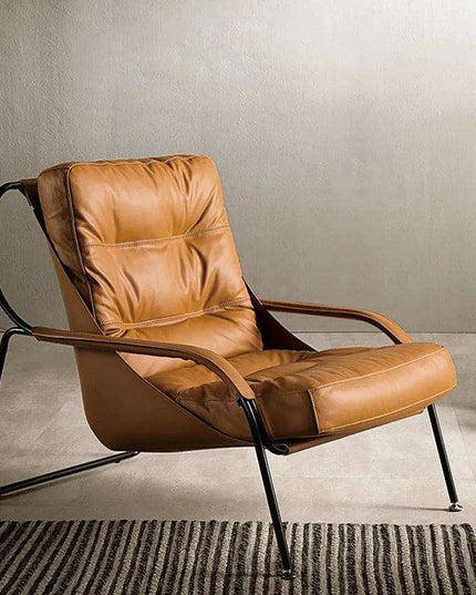 Moroccan Luxe Leather Armchair - Where Comfort Meets Timeless Design