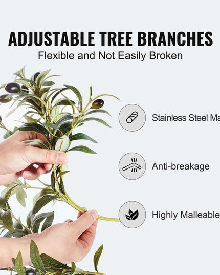 Personalized Realistic Stainless Steel Olive Tree for Stylish Home and Garden Decor