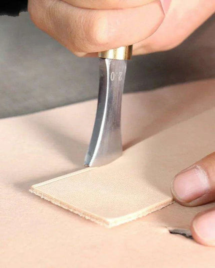 Premium Stainless Steel Leathercraft Tool Kit with Precision Edge and Wire Embedding Feature