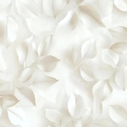 3D Abstract Feather & Flower Mural Wallpaper — Custom Size