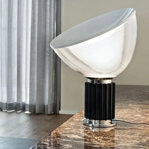 Radiant Elegance: Italian Designer Glass Table Lamp for Stylish Interiors