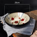 Japanese Plum Blossom Hand-Painted Ceramic Ramen Bowl - Exquisite Tableware