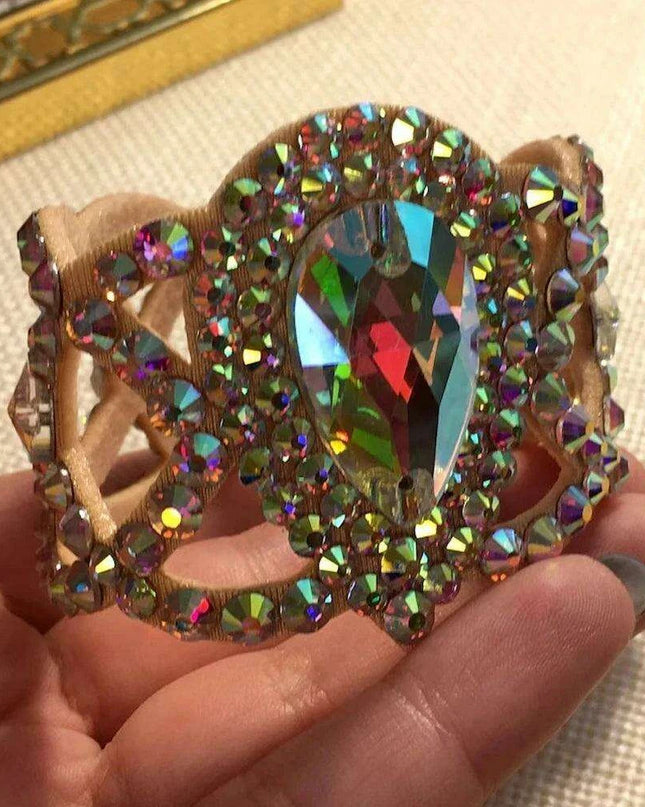 Sparkling Elegance Rhinestone Drop Bracelet: Handcrafted Jewelry for Women with Complimentary Shipping