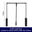 Black 700-1050mm