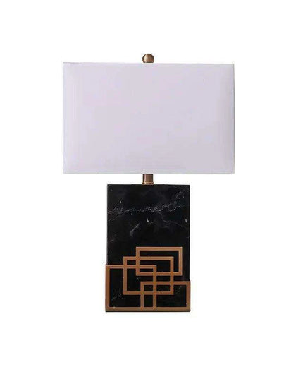 Customizable Marble Table Lamp: Chic Lighting Solution for Your Bedroom and Home Decor