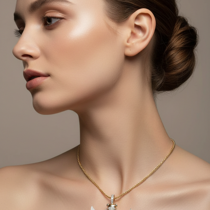 Evoke Jewelry Two-Color Devilfish Pendant Necklace in Copper, Casual S Necklaces creative-two-color-devilfish-pendant-necklace-made-of-copper-batfish-necklace-suitable-for-daily-casual-and-ocean-style-outfits Jewellery & Accessories›Necklaces & Pendants