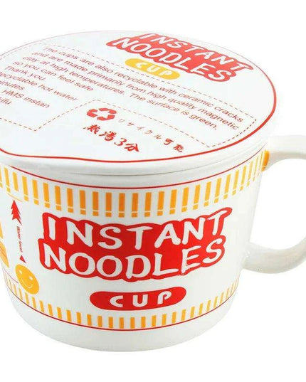 Chic Ceramic Bowls with Lids - Ideal for Noodles, Salads, and Trendy Bento Lunches