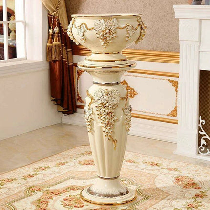 Luxurious European-Inspired Ceramic Floor Vase - Stunning Home Accent for Elegant Interiors