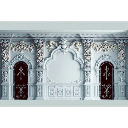 Retro European Palace Photography Backdrop – 13 Designs, Vinyl & Polyester