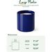 Elegant 12-Inch Blue Ceramic Planter with Enhanced Drainage System