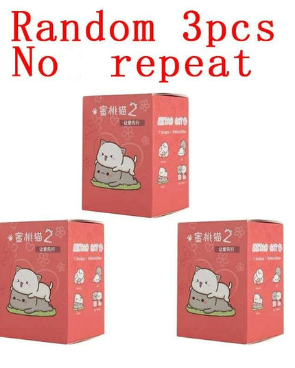 Mitao Enchanted Lucky Cat Surprise Boxes - Charming Collectible Figurines for Whimsical Home Decor