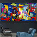 Picasso-Inspired Abstract Canvas Art - Vibrant Decor Piece with Waterproof Finish and Custom Sizing
