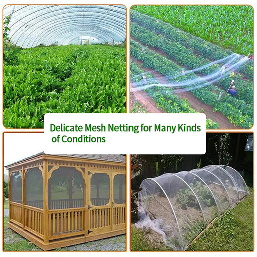 Garden Crop Protection Net - Durable Plant Mesh Cover for Pest Control & Sunshade