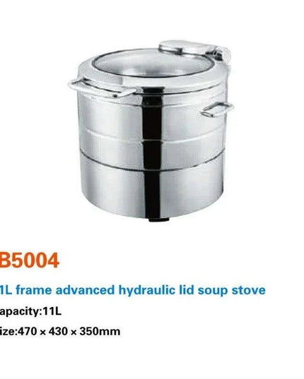 Regal Stainless Steel Chafing Dish Set with Hydraulic Warmer and Hot-Water Container