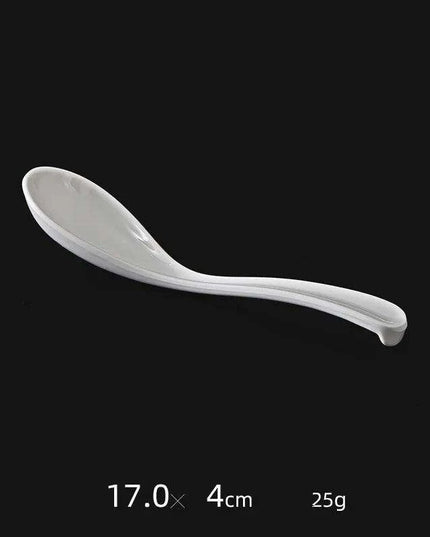 Stylish Melamine Soup Spoon for Ramen, Wontons, and Dumplings - High-Quality Kitchen Essential