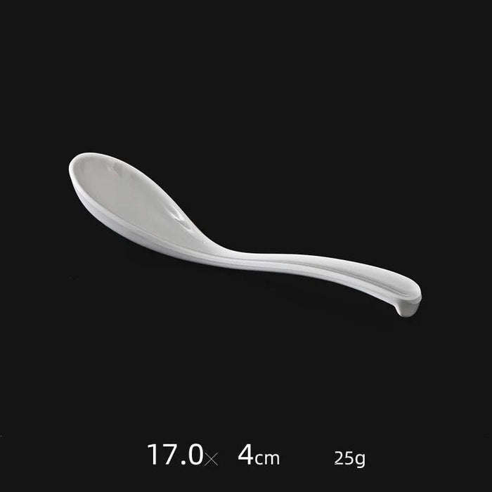 Stylish Melamine Soup Spoon for Ramen, Wontons, and Dumplings - High-Quality Kitchen Essential