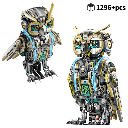 FUNXINEE 1296Pcs Motorized Owl Bricks Advanced Building Challenge Light Glowing Eyes Kinetic Motion MOC Display Collectible Gift funxinee-1296pcs-motorized-owl-bricks-advanced-building-challenge-light-glowing-eyes-kinetic-motion-moc-display-collectible-gift