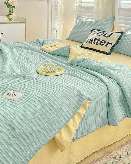 Double-Sided Cooling Comforter: Lightweight Reversible Summer Quilt